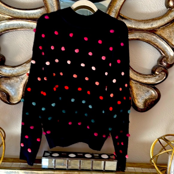 Super fun pom-pom sweater size XL by CeCe - Picture 1 of 4